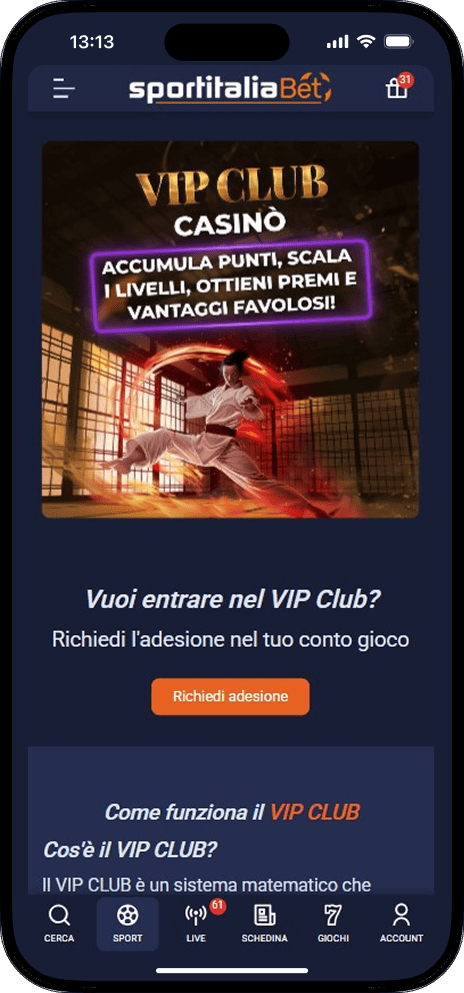 SportItaliaBet VIP Club